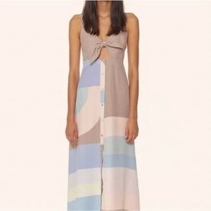 Mara Hoffman color block tie front summer dress!
